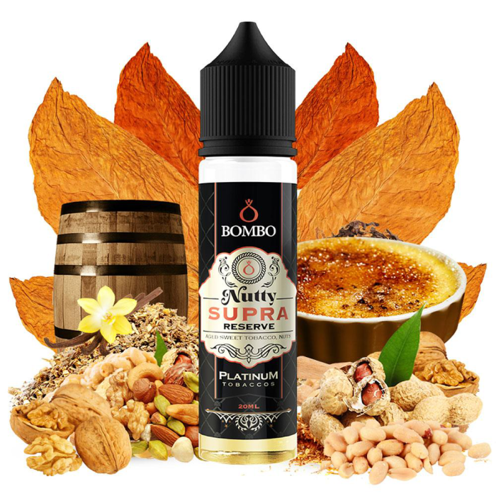 Bombo Platinum Tobaccos Nutty Supra Reserve Flavorshot 15ml/60ml